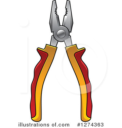Pliers Clipart #1274363 by Vector Tradition SM