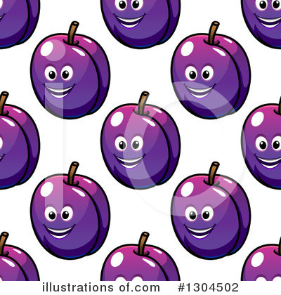 Royalty-Free (RF) Plum Clipart Illustration by Vector Tradition SM - Stock Sample #1304502