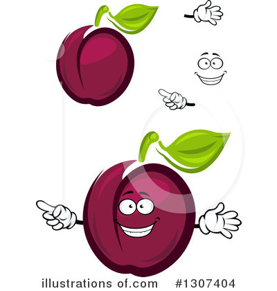 Royalty-Free (RF) Plum Clipart Illustration by Vector Tradition SM - Stock Sample #1307404