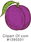 Plum Clipart #1390331 by Vector Tradition SM