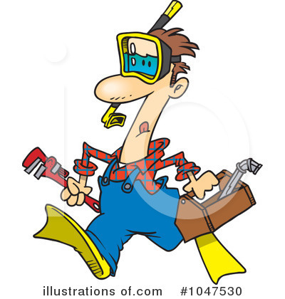 Royalty-Free (RF) Plumber Clipart Illustration by toonaday - Stock Sample #1047530