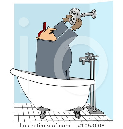 Royalty-Free (RF) Plumber Clipart Illustration by djart - Stock Sample #1053008