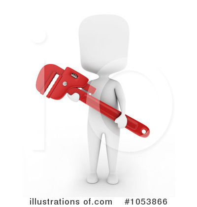Royalty-Free (RF) Plumber Clipart Illustration by BNP Design Studio - Stock Sample #1053866