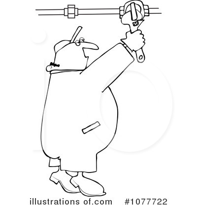 Royalty-Free (RF) Plumber Clipart Illustration by djart - Stock Sample #1077722
