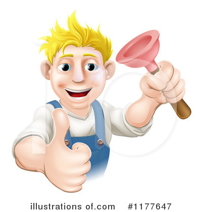 Plunger Clipart #1177647 by AtStockIllustration