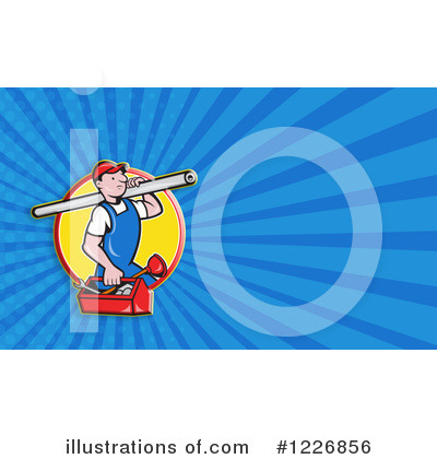 Royalty-Free (RF) Plumber Clipart Illustration by patrimonio - Stock Sample #1226856