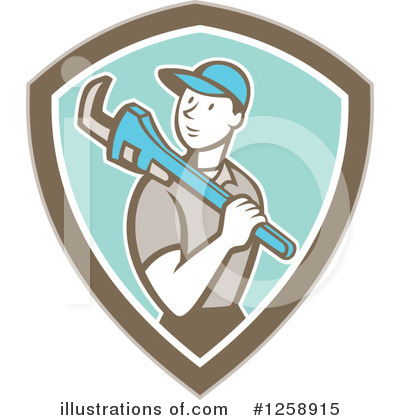Royalty-Free (RF) Plumber Clipart Illustration by patrimonio - Stock Sample #1258915