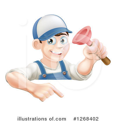 Royalty-Free (RF) Plumber Clipart Illustration by AtStockIllustration - Stock Sample #1268402