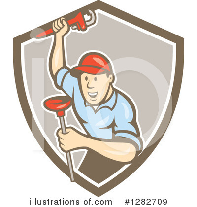 Royalty-Free (RF) Plumber Clipart Illustration by patrimonio - Stock Sample #1282709