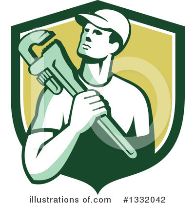Royalty-Free (RF) Plumber Clipart Illustration by patrimonio - Stock Sample #1332042
