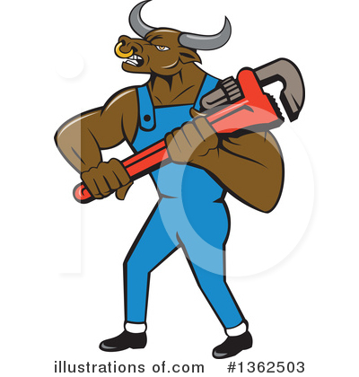 Royalty-Free (RF) Plumber Clipart Illustration by patrimonio - Stock Sample #1362503