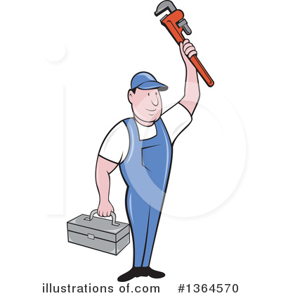 Royalty-Free (RF) Plumber Clipart Illustration by patrimonio - Stock Sample #1364570
