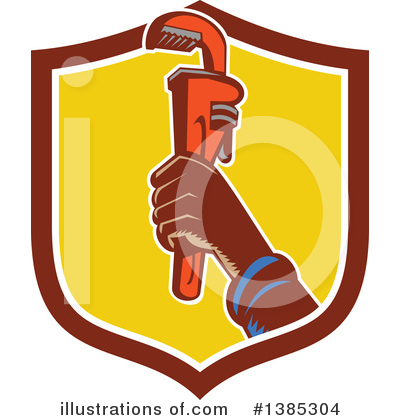 Royalty-Free (RF) Plumber Clipart Illustration by patrimonio - Stock Sample #1385304