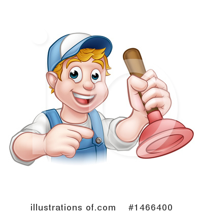 Royalty-Free (RF) Plumber Clipart Illustration by AtStockIllustration - Stock Sample #1466400