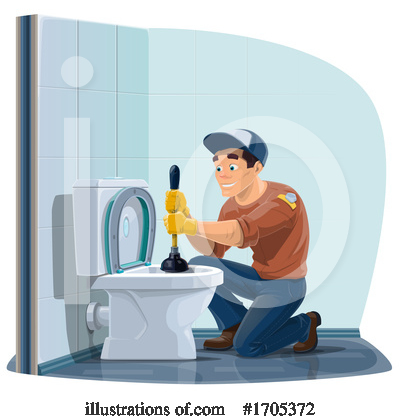 Royalty-Free (RF) Plumber Clipart Illustration by Vector Tradition SM - Stock Sample #1705372
