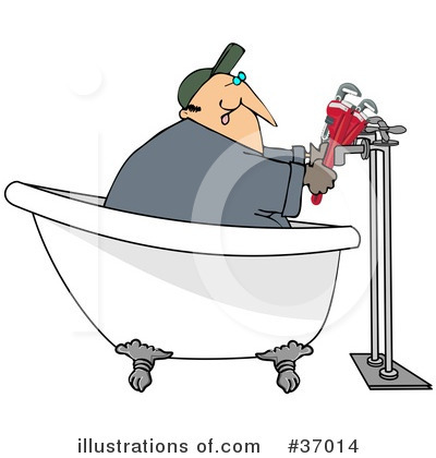 Royalty-Free (RF) Plumber Clipart Illustration by djart - Stock Sample #37014