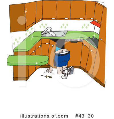 Plumber Clipart #43130 by Dennis Holmes Designs