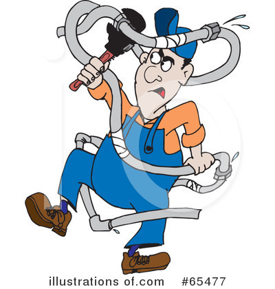 Plumber Clipart #65477 by Dennis Holmes Designs