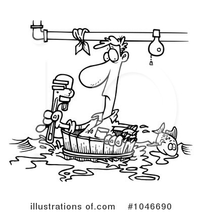 Royalty-Free (RF) Plumbing Clipart Illustration by toonaday - Stock Sample #1046690