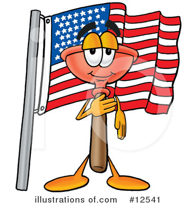 Royalty-Free (RF) Plunger Character Clipart Illustration by Mascot Junction - Stock Sample #12541