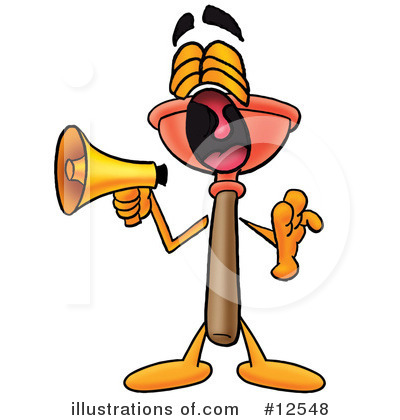 Royalty-Free (RF) Plunger Character Clipart Illustration by Mascot Junction - Stock Sample #12548