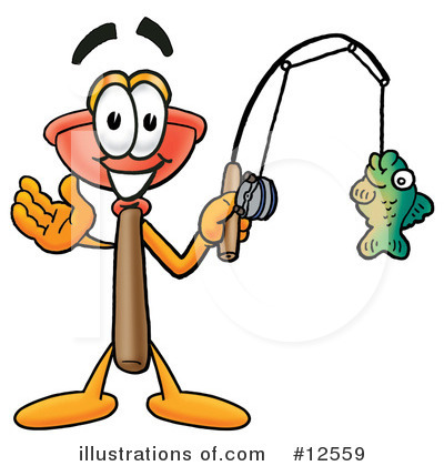 Plunger Character Clipart #12559 by Mascot Junction