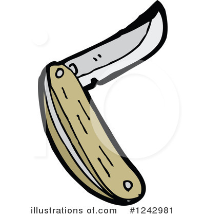 Royalty-Free (RF) Pocket Knife Clipart Illustration by lineartestpilot - Stock Sample #1242981