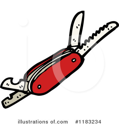 Royalty-Free (RF) Pocketknife Clipart Illustration by lineartestpilot - Stock Sample #1183234