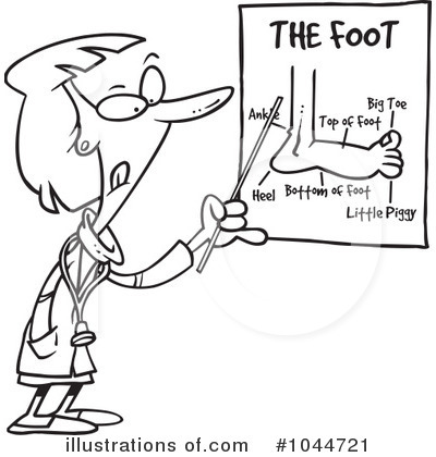 Royalty-Free (RF) Podiatry Clipart Illustration by toonaday - Stock Sample #1044721