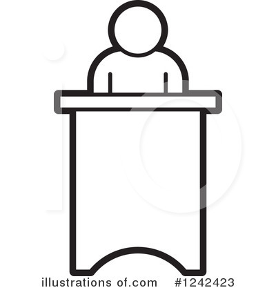 Speaker Clipart #1242423 by Lal Perera
