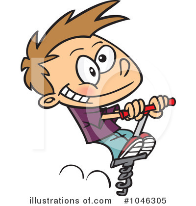 Royalty-Free (RF) Pogo Stick Clipart Illustration by toonaday - Stock Sample #1046305