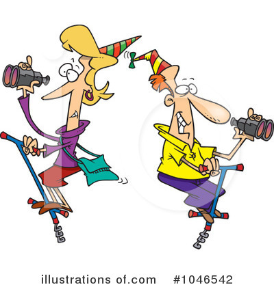 Royalty-Free (RF) Pogo Stick Clipart Illustration by toonaday - Stock Sample #1046542