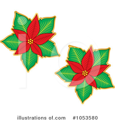 Royalty-Free (RF) Poinsettia Clipart Illustration by Any Vector - Stock Sample #1053580