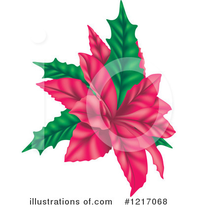 Royalty-Free (RF) Poinsettia Clipart Illustration by dero - Stock Sample #1217068