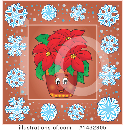 Royalty-Free (RF) Poinsettia Clipart Illustration by visekart - Stock Sample #1432805