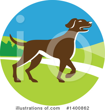 Royalty-Free (RF) Pointer Dog Clipart Illustration by patrimonio - Stock Sample #1400862