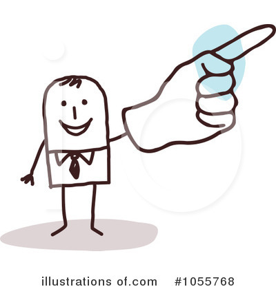 Royalty-Free (RF) Pointing Clipart Illustration by NL shop - Stock Sample #1055768