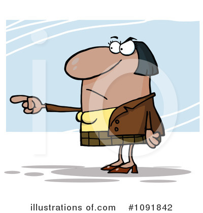 Royalty-Free (RF) Pointing Clipart Illustration by Hit Toon - Stock Sample #1091842