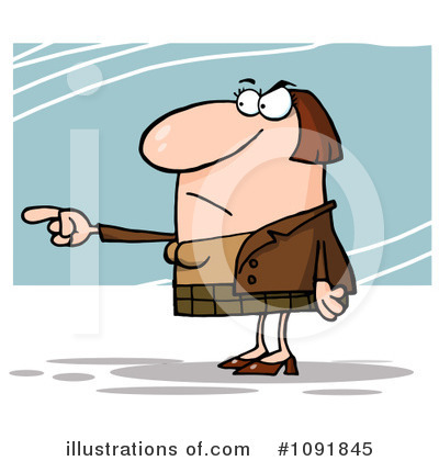 Royalty-Free (RF) Pointing Clipart Illustration by Hit Toon - Stock Sample #1091845