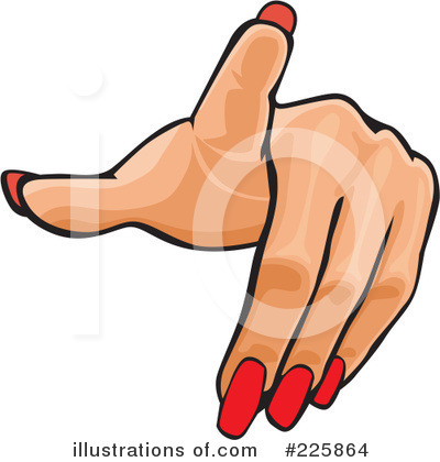 Royalty-Free (RF) Pointing Clipart Illustration by David Rey - Stock Sample #225864