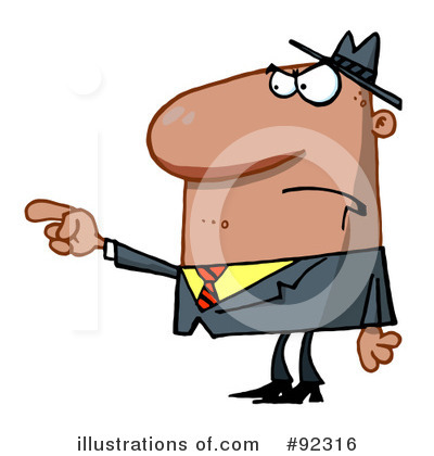 Royalty-Free (RF) Pointing Clipart Illustration by Hit Toon - Stock Sample #92316