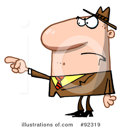 Royalty-Free (RF) Pointing Clipart Illustration by Hit Toon - Stock Sample #92319