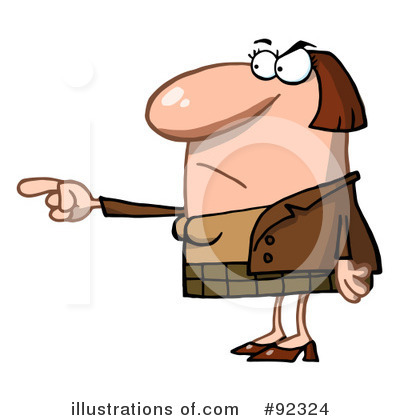 Royalty-Free (RF) Pointing Clipart Illustration by Hit Toon - Stock Sample #92324
