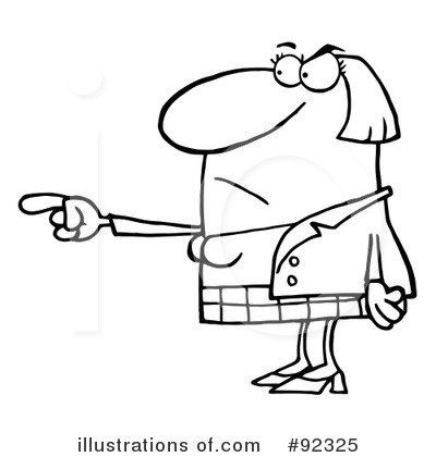 Royalty-Free (RF) Pointing Clipart Illustration by Hit Toon - Stock Sample #92325