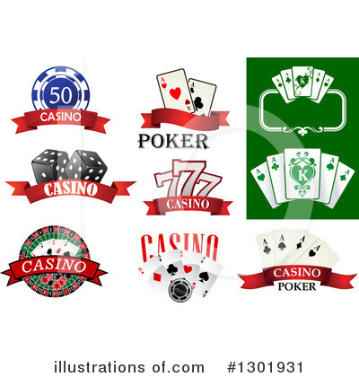Royalty-Free (RF) Poker Clipart Illustration by Vector Tradition SM - Stock Sample #1301931