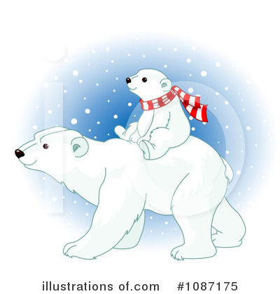 Royalty-Free (RF) Polar Bear Clipart Illustration by Pushkin - Stock Sample #1087175