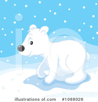 Polar Bear Clipart #1088026 by Alex Bannykh