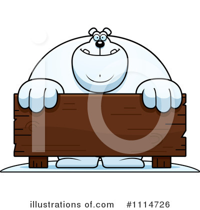 Polar Bear Clipart #1114726 by Cory Thoman
