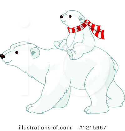 Royalty-Free (RF) Polar Bear Clipart Illustration by Pushkin - Stock Sample #1215667