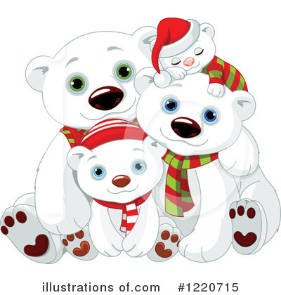 Royalty-Free (RF) Polar Bear Clipart Illustration by Pushkin - Stock Sample #1220715